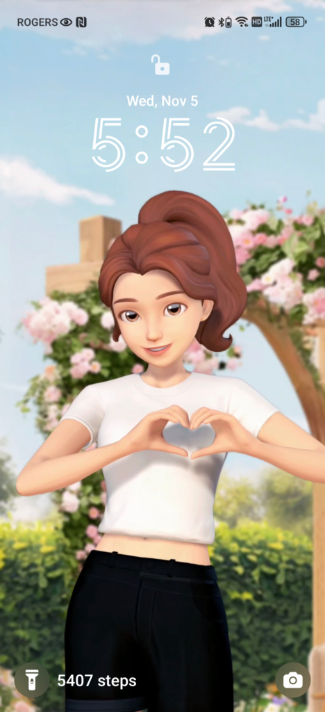 3D Avatar image - hand heart.