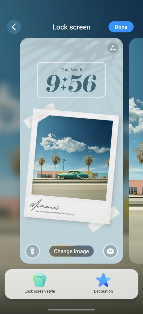 Magic lock screen - enduring moments.