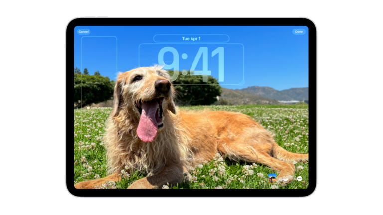 ipados featured image showing a dynamic lock screen.