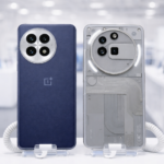 OnePlus and Nothing phones in hand at a tech store (AI-Generated). Global smartphones in North America.